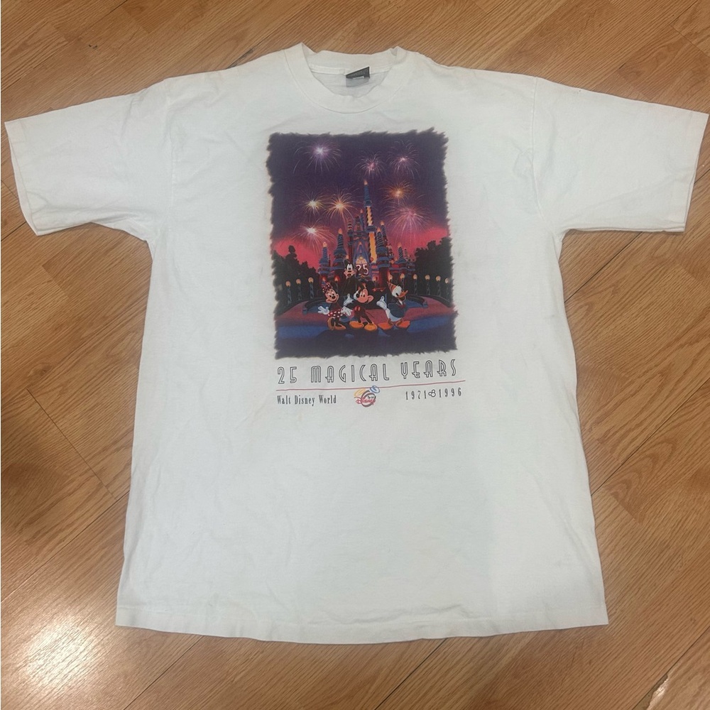 White Disney World 25th Anniversary T-Shirt